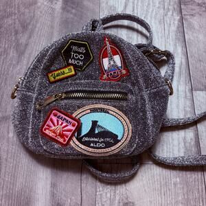 ALDO Farore Women’s Mini Silver Sparkle Backpack